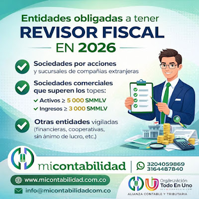 Lee más sobre el artículo Entidades obligadas a tener revisor fiscal en 2026