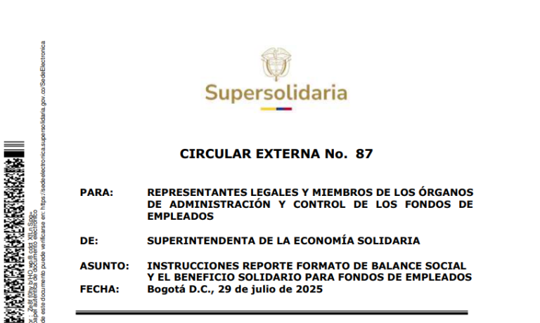Lee más sobre el artículo INSTRUCCIONES REPORTE FORMATO DE BALANCE SOCIAL Y EL BENEFICIO SOLIDARIO PARA FONDOS DE EMPLEADOS